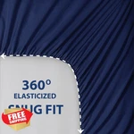 Cathay King Royal Blue Microfiber Sheet Set Hypoallergenic. Fixed Price $66.59.