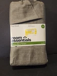 Easy Care Cotton Blend Sateen Flat Sheet Full Heather Gray, Room Essential. Fixed Price $15.00.