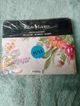 New Ralph Lauren Melissa White Pink Blue Floral Flat Sheet - Full. Fixed Price $85.50.