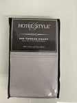 Hotel Style Pillowcases King 600 Thread Count Set Of 2 100% Cotton Silver Grey. Fixed Price $8.47.