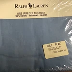 Ralph Lauren Irregular Full Flat Sheet 100% Cotton Blue. Fixed Price $15.00.