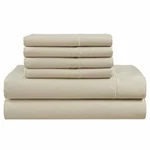Highland Park 1000 Thread Count Pima Cotton 6-PIECE Sheet Set Tan Queen. Fixed Price $159.99.