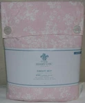 Rachel Ashwell Simply Shabby Chic Rose Pink White Floral Queen Sheet Set Rare Bn. Fixed Price $399.99.