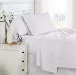 Southshore Fine Living, Inc. 6-PC 21" Extra Deep Fitted Bed Sheet Set White. Fixed Price $39.95.