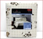 Cuddl Duds Heavy Weight Cotton Flannel Sheet Set - Tan Puppy Dogs Queen New. Fixed Price $69.95.