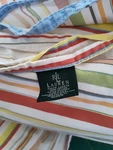Vintage Ralph Lauren Queen Harbor View Flat Sheet Multi Rainbow Striped 83W X100. Fixed Price $39.99.