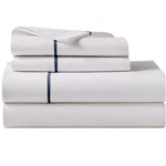 New Ralph Lauren Organic Cotton Percale Palmer King Flat Sheet White/polo Navy. Fixed Price $39.00.
