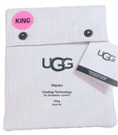 Nwt Ugg "ronica" King Sheet Set All Season Cooling Technology Color-stone &white. Fixed Price $89.79.