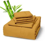 6 Piece Premium Bamboo Sheet Set, Deep Pockets, 50 Colors, 2200 Count, Soft. Fixed Price $38.99.