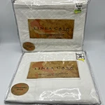 Linea Casa By Sferra White Pillow Shams Quilted Egyptian Cotton Italy. Fixed Price $39.99.