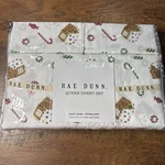 New Rae Dunn 4 Pc Queen Sheet Set Candy Land Gingerbread House Christmas Holiday. Fixed Price $45.00.