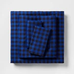 Twin/twin Long Microfiber Sheet Set Blue/black Gingham - Room Essentials. Fixed Price $10.00.