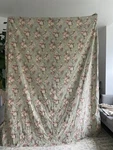 Vintage Ralph Lauren Charlotte 100% Cotton Full Sheet Set Green Floral Print. Fixed Price $120.00.