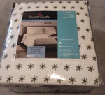 Nip Cuddl Duds Grey Snowflake Heavyweight Flannel Sheet 3 Piece Twin Bed Set. Fixed Price $44.99.