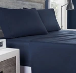 Columbia Omni Shield Super Soft Sateen Queen Sheet Set 4 Pc Stain Repellent.. Fixed Price $56.00.