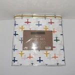 Twin Bed Sheet Set 4 Pc Wonder Zone Colorful Airplane Print New Easy Care. Fixed Price $25.00.