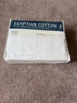 Livingquarters Egyptian Cotton Twin Sheet Set 300 Tc Extra Deep Pocket White. Fixed Price $25.99.