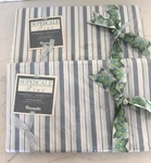Set Of 2 New Wamsutta Supercale Plus Twin Flat Sheet Blue White Stripe. Fixed Price $30.00.