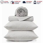 Tommy Bahama Line Palms 4-PIECE Sheet Set Stone Grey. Fixed Price $60.00.