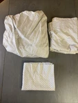 Croft And Barrow Twin Sheets Lattice Gray One Fitted, Flat Pillowcase. Fixed Price $15.99.