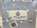 Poppy & Fritz Full Sheets Cotton Percale Bedding Set Crisp Cool Sheep New. Fixed Price $48.00.