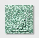 Nwt Room Essentials Twin / Xl Green Dot Microfiber Sheet Set Brushed Softness. Fixed Price $24.99.