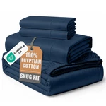 Egyptian Cotton Sheets King Size 15 Deep Pocket Estate Blue Lane Linen Naturally. Fixed Price $124.99.