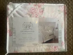 Rachel Ashwell Farmhouse Simply Shabby Chic King Cotton Sheet Set White Pink. Fixed Price $69.80.