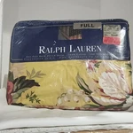 Vtg Ralph Lauren Brooke Full Deep Fitted Sheet Irregular Floral Yellow Fabric. Fixed Price $93.50.