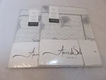2 Anne De Solene Plume Percale King Shams Grey. Fixed Price $98.95.