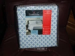 Cuddl Duds Heavyweight Cotton Grayish Blue Ditsy Geo Dot 4 Piece Queen Sz Sheet. Fixed Price $59.00.