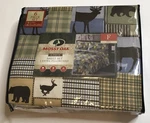 Mossy Oak 6 Pc Patchwork Bear-deer-moose Design Full Sheet Set Nip. Fixed Price $44.96.