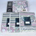 Crown Craft Milan Luxury Full Flat Sheet 81 X96 & 3 Blouson Valances 86 X15. Fixed Price $49.99.