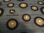 John Deere Baby Toddler Sheets Set Tires & Wheels Green Flannel. Fixed Price $34.00.