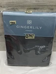 Gingerlily Silk Queen Flat Sheet Charcoal Color 94X112 New. Fixed Price $239.99.
