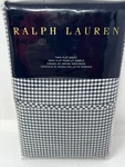 New Ralph Lauren Twin Flat Sheet Blue Classic Check Pattern. Fixed Price $48.46.
