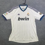 Adidas Real Madrid 2012-13 Home Jersey Mens Large White Bwin X21987 110 Anos. Fixed Price $84.99.