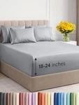 Cgk Unlimited Extra Deep Queen Breathable & Cooling Sheets - Steel Blue. Fixed Price $32.60.