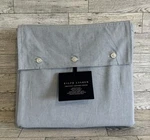 New Ralph Lauren Home Queen Flat Sheet Workshirt Chambray Blue. Fixed Price $53.99.