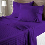 Superior Deep Pocket Sheets Collection 100% Cotton Select Tc Purple Stripes. Fixed Price $36.81.