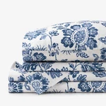 Floral Indigo Garden Classic Cool Cotton Percale Bed Sheet Set - Blue, Twin.... Fixed Price $65.55.