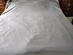 Enjoy Home Queen Size Flat Solid Gray Microfiber Sheet. Fixed Price $19.99.