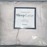 Charter Club Sleep Luxe Solid Cotton Flannel 4-PC. Sheet Set, Full, Ivory. Fixed Price $56.23.