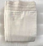 Restoration Hardware Allali Embroidered Cotton Queen Sheet Set Natural Nwt. Fixed Price $399.00.