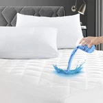 Machine Washable King Waterproof Mattress Protector - Quilted & Dust. Fixed Price $188.99.