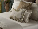 Yves Delorme Tioman Queen Flat Sheet 94X116" Beige Damask Leopard Animal Border. Fixed Price $265.00.