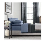 Members Mark 700 Tc Premier Egyptian Cotton Striped Sheet Set Split King Indigo. Fixed Price $99.95.