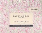 Laura Ashley Queen Sheet Set Leona Flower 4PC Ruffled Pink Farmhouse Chic Green. Fixed Price $82.99.