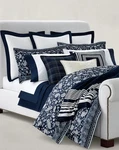 Ralph Lauren Sloane Anti-microbial 100% Cotton 4-PC. Sheet Set Queen $170 Navy. Fixed Price $90.00.