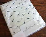 Anne De Solene Paris Cotton Percale Navy White Face King Fitted Sheet. Fixed Price $79.99.